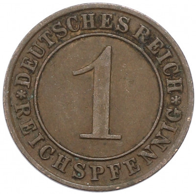 1 рейхспфенниг 1930 года A Германия