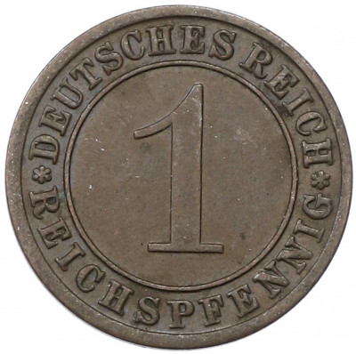 1 рейхспфенниг 1931 года A Германия