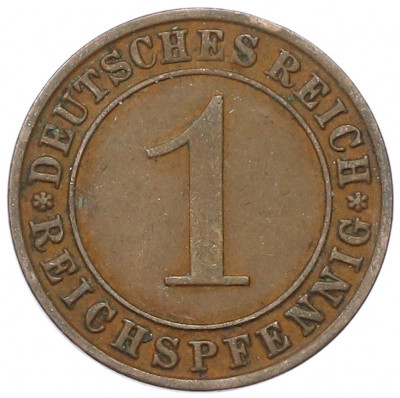 1 рейхспфенниг 1931 года F Германия