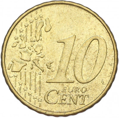 10 евроцентов 2002 года F Германия