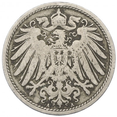 10 пфеннигов 1901 года A Германия