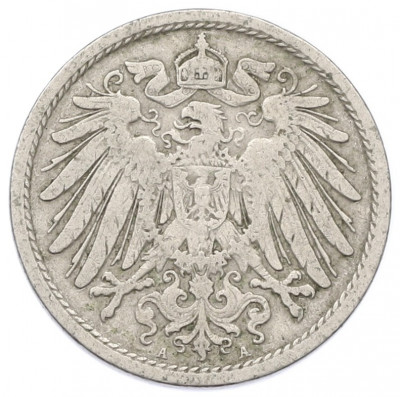 10 пфеннигов 1908 года A Германия