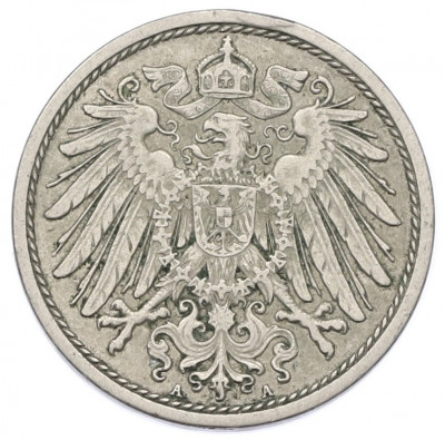 10 пфеннигов 1910 года A Германия