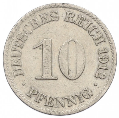 10 пфеннигов 1912 года A Германия