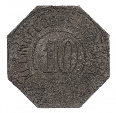 10 пфеннигов 1914-1924 года Германия — город Линден (Нотгельд)