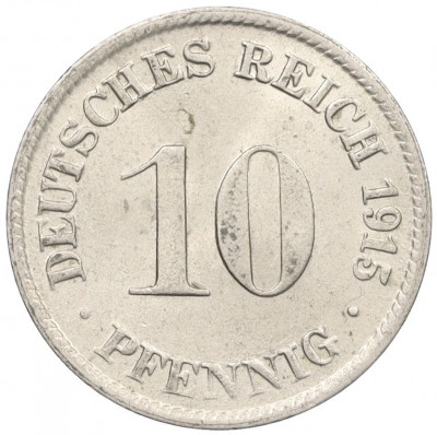10 пфеннигов 1915 года D Германия