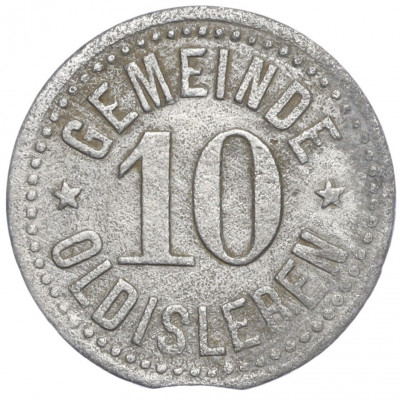 10 пфеннигов 1917 года Германия — город Ольдислебен (Нотгельд)