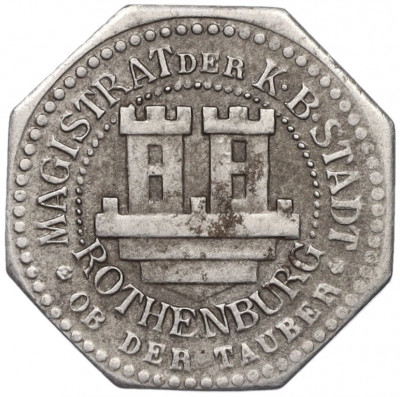 10 пфеннигов 1917 года Германия — город Ротенбург в Баварии (Нотгельд)