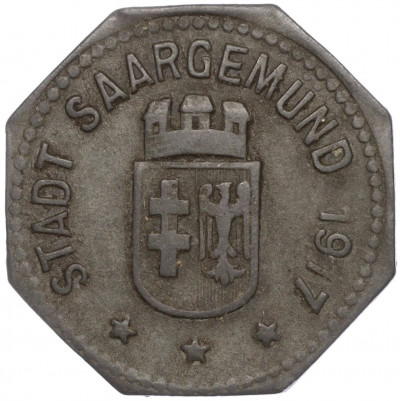 10 пфеннигов 1917 года Германия — город Сааргемюнд (Нотгельд)