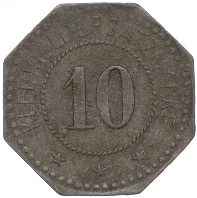10 пфеннигов 1917 года Германия — город Сааргемюнд (Нотгельд)