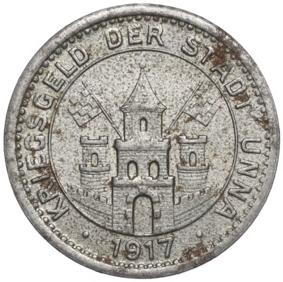 10 пфеннигов 1917 года Германия — город Унна (Нотгельд)