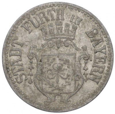 10 пфеннигов 1917 года Германия — город Фюрт (Нотгельд)