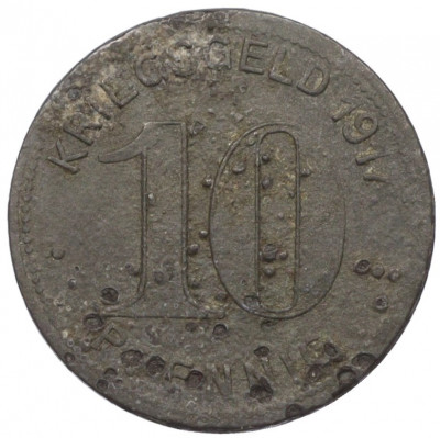 10 пфеннигов 1917 года Германия — город Эльберфельд (Нотгельд)