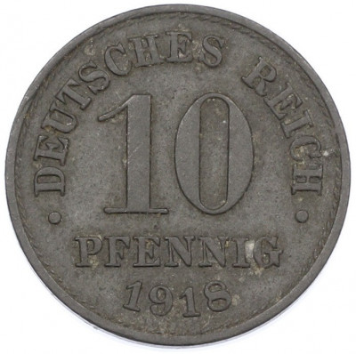 10 пфеннигов 1918 года Германия