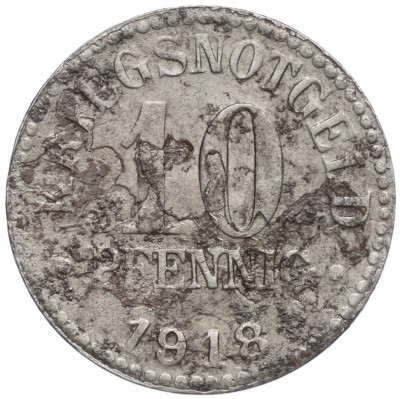 10 пфеннигов 1918 года Германия — Брауншвейг (Нотгельд)
