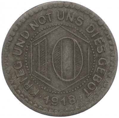 10 пфеннигов 1918 года Германия — город Кальв (Нотгельд)