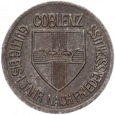 10 пфеннигов 1918 года Германия — город Кобленц (Нотгельд)