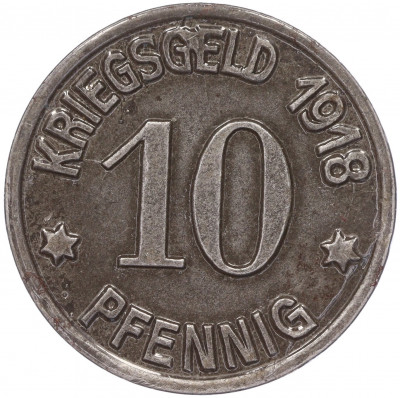 10 пфеннигов 1918 года Германия — город Кобленц (Нотгельд)