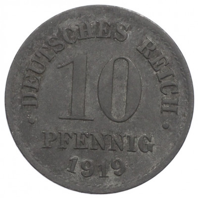 10 пфеннигов 1919 года Германия