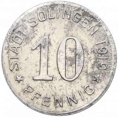 10 пфеннигов 1919 года Германия — город Золинген (Нотгельд)