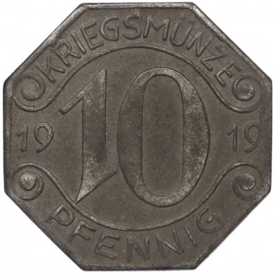 10 пфеннигов 1919 года Германия — город Неккарзульм (Нотгельд)