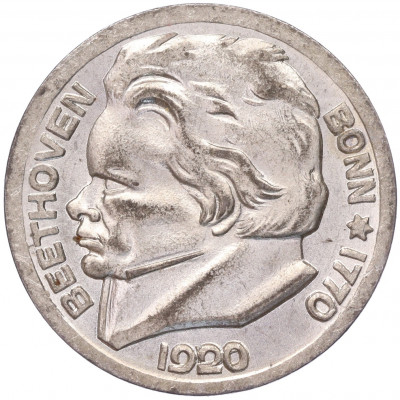 10 пфеннигов 1920 года Германия — город Бонн «Бетховен» (Нотгельд)