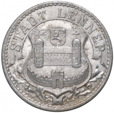 10 пфеннигов 1920 года Германия — город Леннеп (Нотгельд)