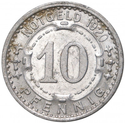 10 пфеннигов 1920 года Германия — город Леннеп (Нотгельд)