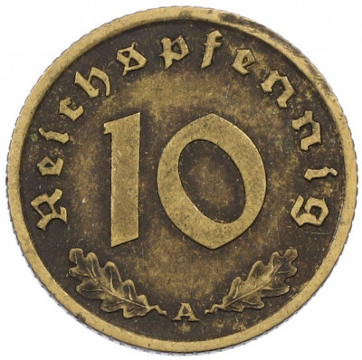 10 рейхспфеннигов 1938 года A Германия
