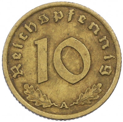 10 рейхспфеннигов 1939 года A Германия