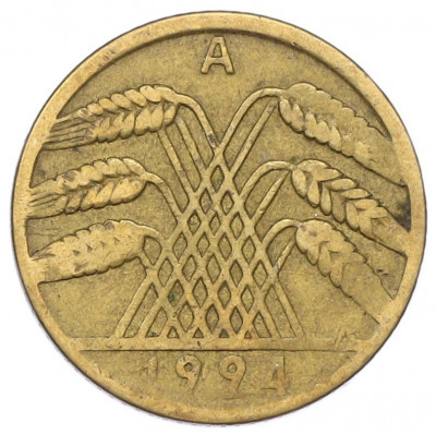 10 рентенпфеннигов 1924 года A Германия