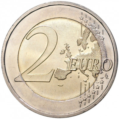 2 евро 2015 года A Германия «30 лет флагу Европейского союза»