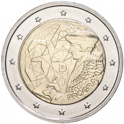 2 евро 2022 года A Германия «35 лет программе Эразмус»