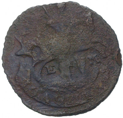 Полушка 1767 года ЕМ