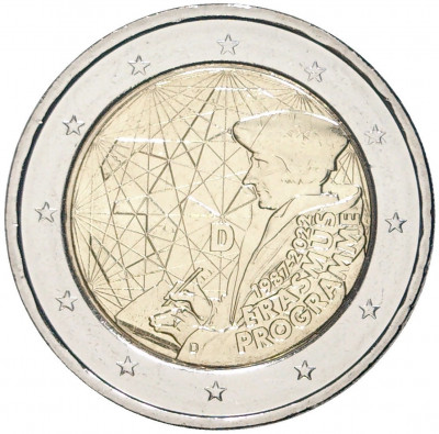 2 евро 2022 года D Германия «35 лет программе Эразмус»