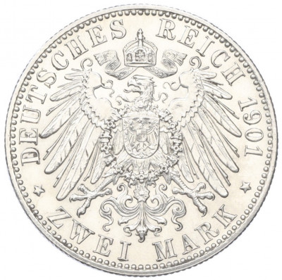 2 марки 1901 года Германия (Любек)