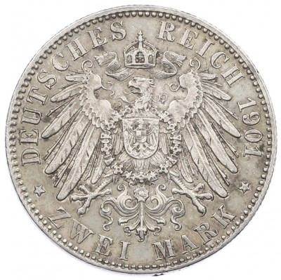 2 марки 1901 года Германия (Пруссия) «200 лет Пруссии»