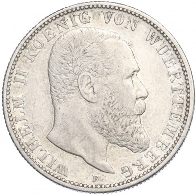 2 марки 1906 года F Германия (Вюртемберг)