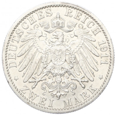 2 марки 1911 года Германия (Любек)
