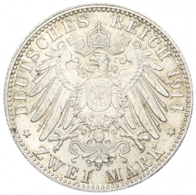 2 марки 1914 года D Бавария