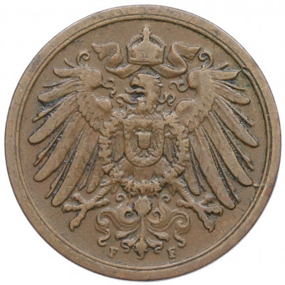 2 пфеннига 1906 года F Германия