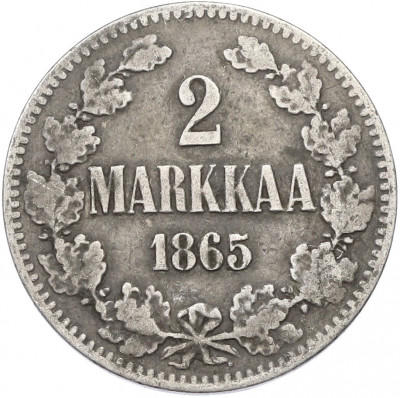 2 марки 1865 года Русская Финляндия
