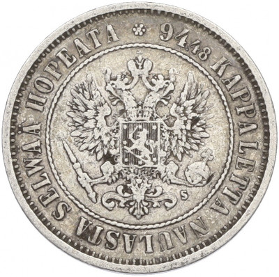 1 марка 1874 года Русская Финляндия