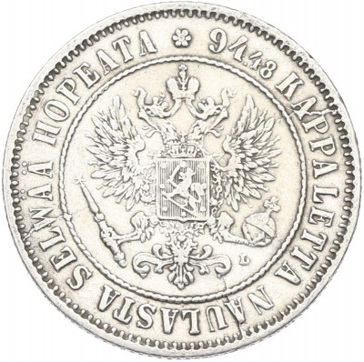 1 марка 1890 года Русская Финляндия