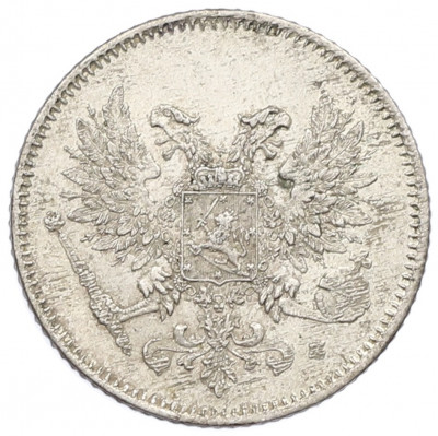 25 пенни 1917 года Русская Финляндия — Орел без корон (Временное правительство)