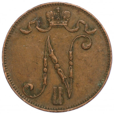 5 пенни 1908 года Русская Финляндия