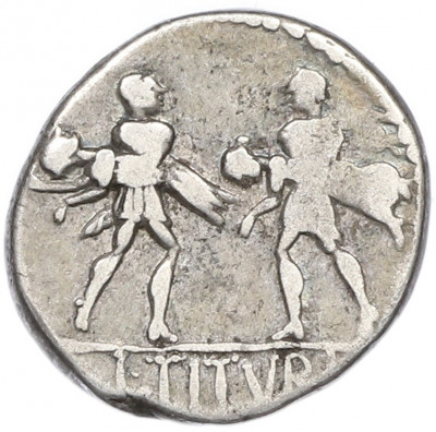 Денарий 89 года Римская республика — Луций Титурий Сабин