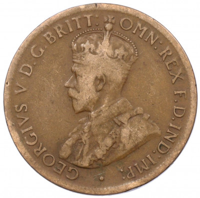 1/2 пенни 1921 года Австралия