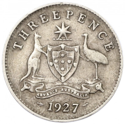 3 пенса 1927 года Австралия