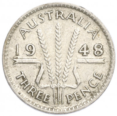 3 пенса 1948 года Австралия
